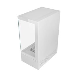 Mars Gaming MCX0 Caja Gaming ATX Semitorre - Blanca, Frontal Total Mesh y Panel de Cristal Templado, con 3 Ventiladores ARGB 120mm, sin Fuente