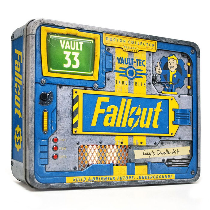 Doctor Collector Kit Lucys Dweller Fallout Guía Refugio Lucy Pin Refugio 33 Proyector Vault-Tec