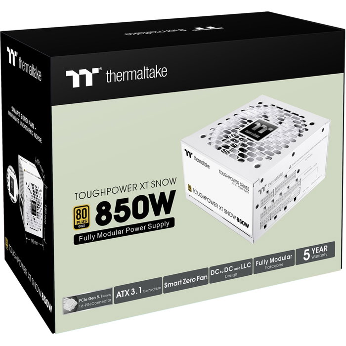 Thermaltake Toughpower XT Snow 850W Blanco