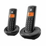 Motorola E202 DECT Duo Kit de Dos Unidades Negro