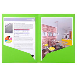 Subcarpeta Exacompta Rock´S Doble 210G A4 Verde Paquete De 25