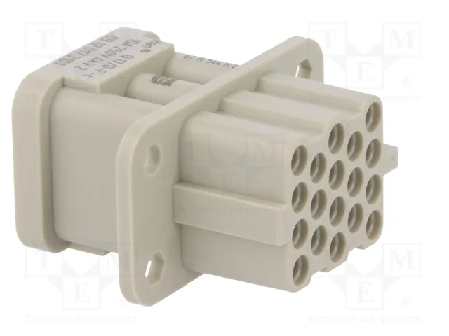 HARTING Han Q 17/0-F-c 10A plantilla de contacto hembra HARTING Han Q 17/0-F-c 10A plantilla de contacto hembra