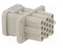 HARTING Han Q 17/0-F-c 10A plantilla de contacto hembra