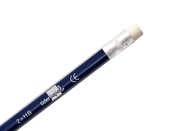 Liderpapel Lápices de grafito triangular con goma HB, mina ultrarresistente, 30x220x52 mm, surtidos, promueve postura correcta al escribir Liderpapel Lápices de grafito triangular con goma HB, mina ultrarresistente, 30x220x52 mm, surtidos, promueve postura correcta al escribir