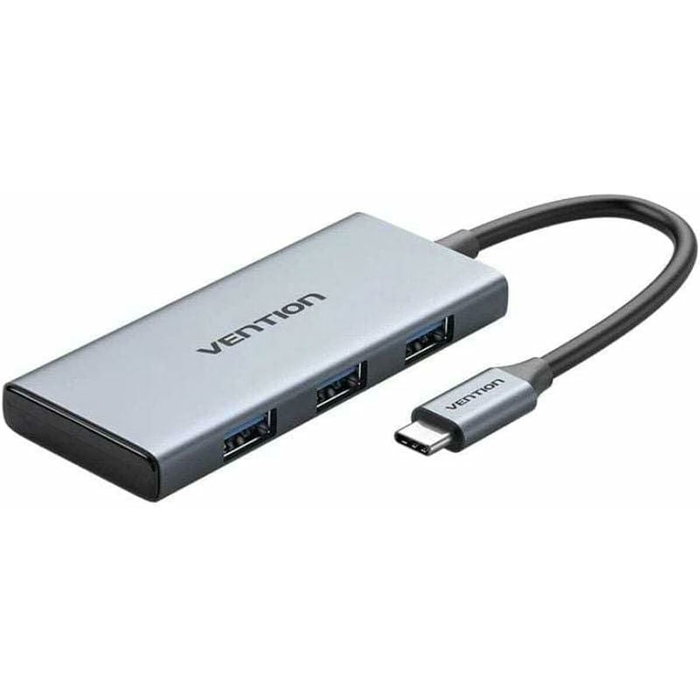Vention Docking USB Tipo-C TOOHB Gris con HDMI 4K, 3xUSB y Lector de Tarjetas Vention Docking USB Tipo-C TOOHB Gris con HDMI 4K, 3xUSB y Lector de Tarjetas