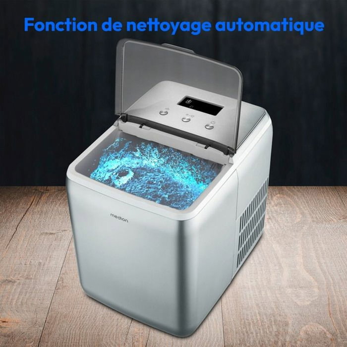 Medion Máquina para Fabricar Cubitos de Hielo con Tanque de 2,6 Litros