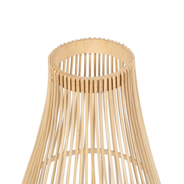 Ixia Farol Portavelas Natural Bambú 30 x 30 x 55 cm Ixia Farol Portavelas Natural Bambú 30 x 30 x 55 cm