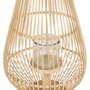 Ixia Farol Portavelas Natural Bambú 30 x 30 x 55 cm