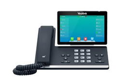Yealink SIP-T57W Teléfono IP con Pantalla de 7 Pulgadas, Wi-Fi, Bluetooth, 16 Cuentas VoIP, PoE y 2x RJ-45