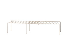 Hermia Organizador de Cocina SM045-W, 100% Metal, 735 x 210 x 135 cm (2 Piezas), Blanco
