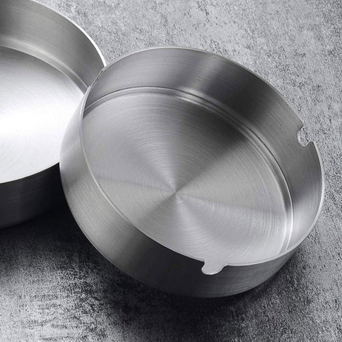 Confortime Cenicero de Acero de 12 cm (24 Unidades)