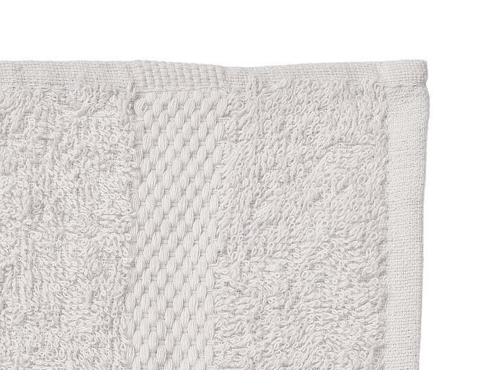 Berilo Toalla Lisa de Algodón y Poliéster 70x130 cm en Color Gris Claro (Set de 12)