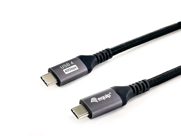 EQUIP Cable USB-C a USB-C USB 4 Gen 3x2 2m 40Gbps 240W Negro