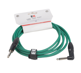 Cable Ek Audio para Guitarra Jack Recto-Acodado 3M Verde