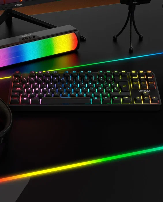 Krom Kernel PRO Teclado Mecánico TKL Inalámbrico RGB Español Krom Kernel PRO Teclado Mecánico TKL Inalámbrico RGB Español