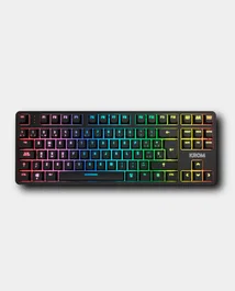 Krom Kernel PRO Teclado Mecánico Gaming TKL Inalámbrico USB/Bluetooth/2.4GHz RGB Español - Negro o Blanco - Ref: NXKROMKERNELPROSP
