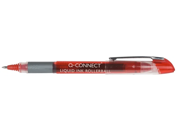Q-connect Rotulador Roller Ball Rojo 0,5 mm