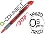 Q-connect Rotulador Roller Ball Rojo 0,5 mm