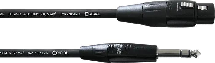 Cordial Cable de Audio Jack Estéreo a XLR Hembra 60 cm