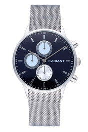 Radiant RA601702 con esfera azul y correa de acero gris