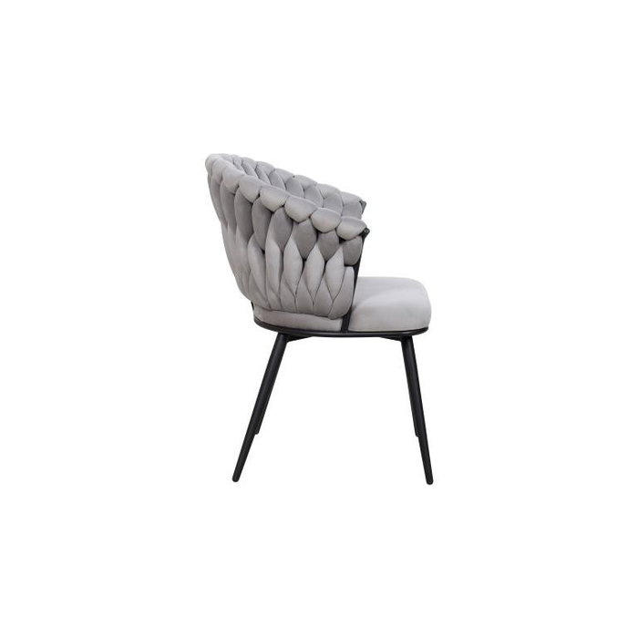 DKD Home Decor Silla de Poliéster y Metal Gris