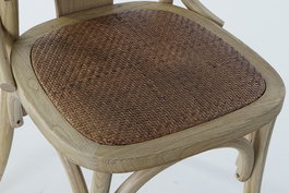 DKD Home Decor Silla Horeca Natural 46 x 78 x 57 cm (2 Unidades) Ratán Olmo