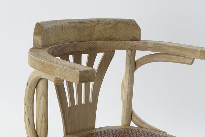 DKD Home Decor Silla Horeca Natural 46 x 78 x 57 cm (2 Unidades) Ratán Olmo