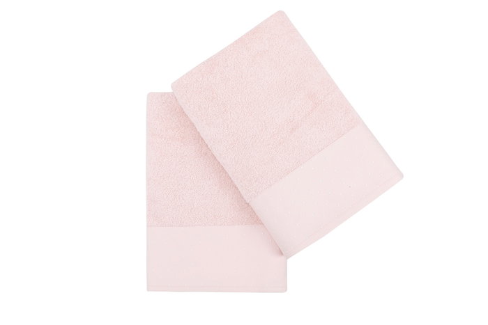 Mijölnir Pitircik - Powder Juego de Toallas de Baño 100% Algodón 510 gr/m² 70 x 140 cm Polvo y Blanco