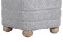 DKD Home Decor Set de 2 Reposapiés con Almacenaje Interior, Gris Claro y Marrón