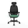 PIQUERAS Y CRESPO Silla de oficina Cilanco con mecanismo Sincro/Traslack Verde esmeralda