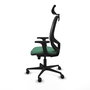 PIQUERAS Y CRESPO Silla de oficina Cilanco con mecanismo Sincro/Traslack Verde esmeralda
