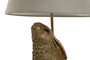 DKD Home Decor Lámpara de Sobremesa Resina Conejos Dorado y Beige