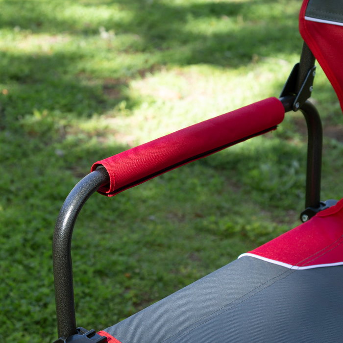 Aktive Silla plegable de camping director antivuelco gris