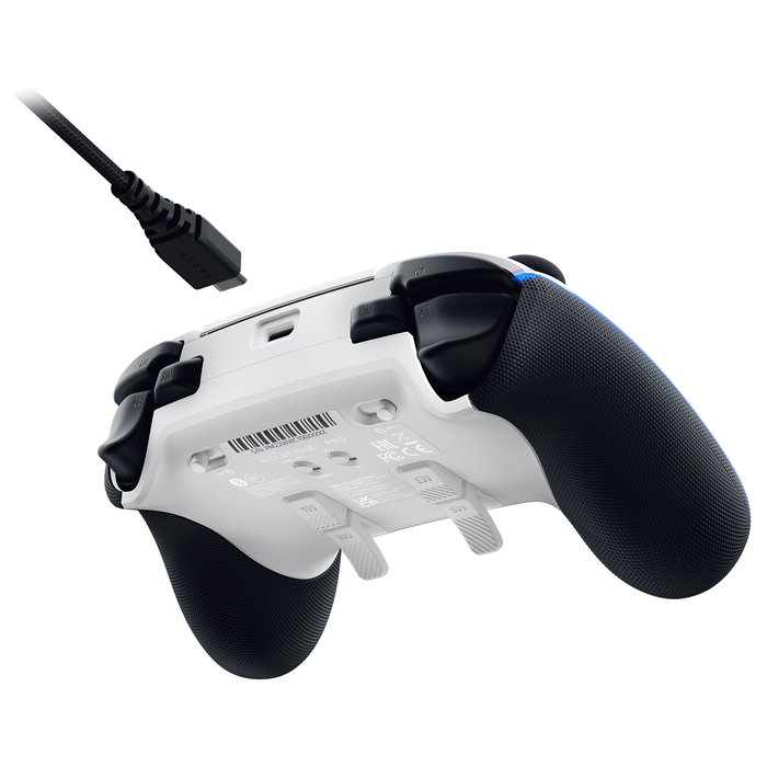 Razer Wolverine V2 Pro Gamepad para PC y PlayStation 5 Inalámbrico y Alámbrico Color Blanco