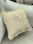 Aberto Design DEN005 Funda de Cojín Beige 43x43 cm 50% Algodón 50% Concha Marina