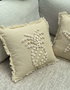 Aberto Design DEN005 Funda de Cojín Beige 43x43 cm 50% Algodón 50% Concha Marina