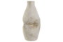 DKD Home Decor Jarrón de Gres Desgastado Marrón 20x20x44 cm