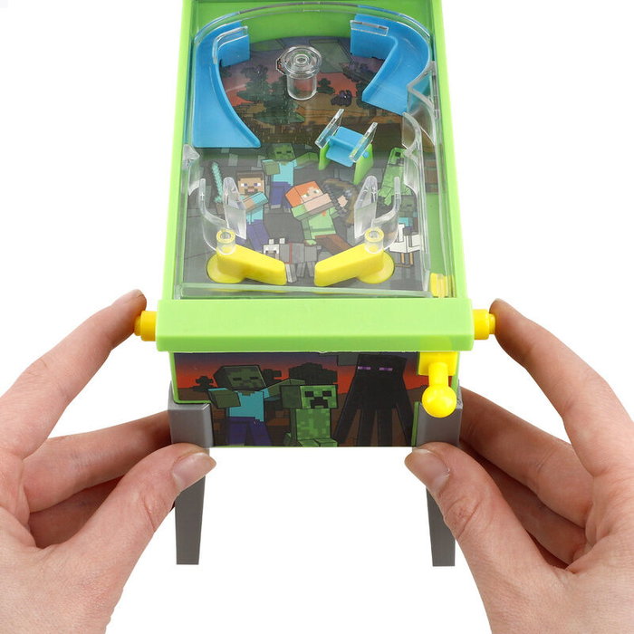 Mojang Studios - Mini Arcade Pinball Minecraft con luces y sonidos, para +3 años