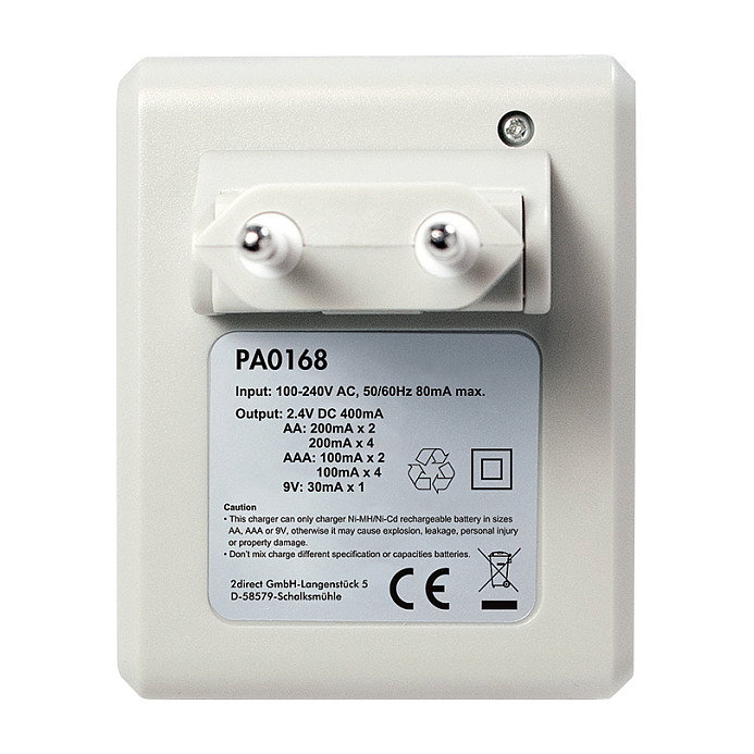 LogiLink Cargador de Baterías para 4x AA o 4x AAA y 1x 9V LogiLink Cargador de Baterías para 4x AA o 4x AAA y 1x 9V