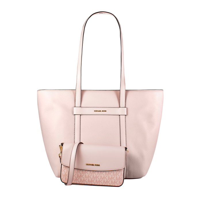 Michael Kors Set 2 en 1 Jet Set Travel Bolso y Cartera Rosa Michael Kors Set 2 en 1 Jet Set Travel Bolso y Cartera Rosa