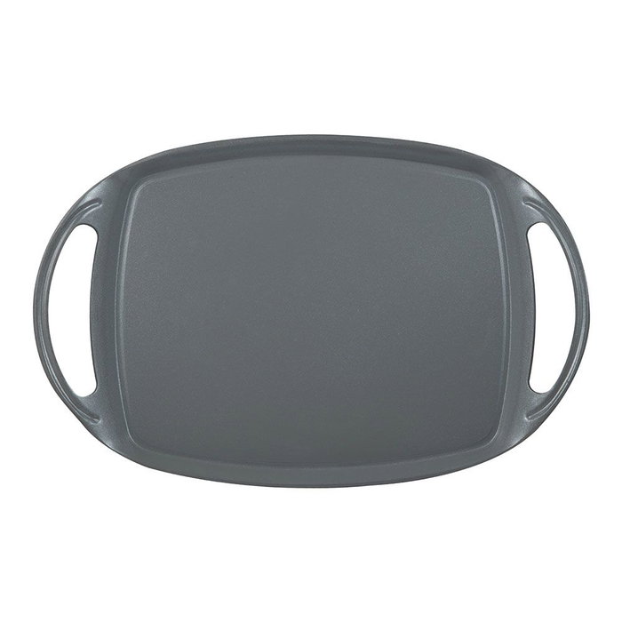 San Ignacio Asador de Aluminio Prensado Earth Grey 36,9x24,6 cm con Antiadherente Cerámico