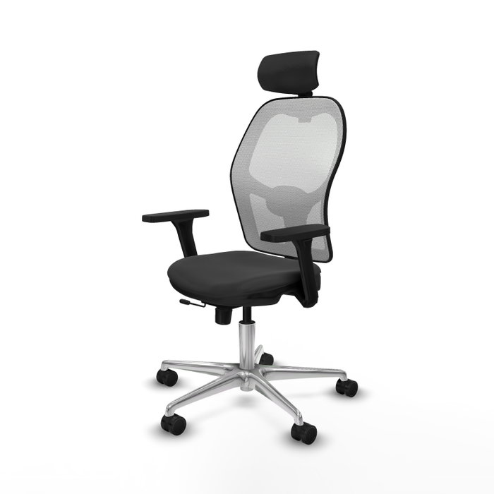 PIQUERAS Y CRESPO Silla de oficina Jorquera Gris oscuro/Blanco