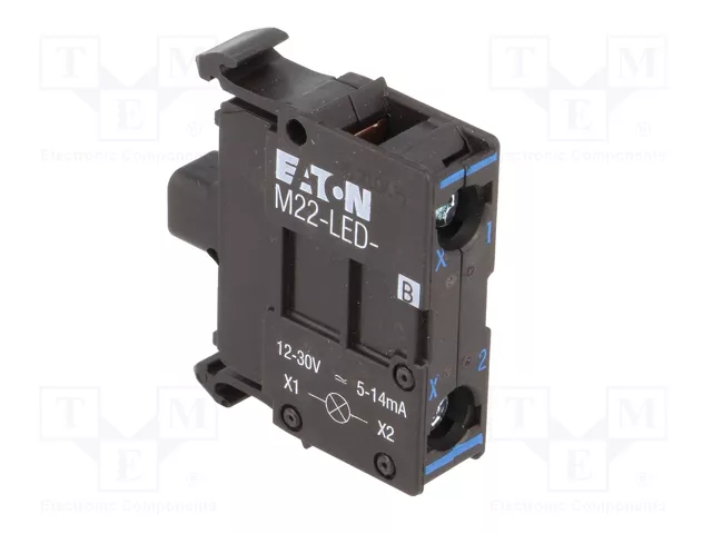 Eaton M22-LED-B Elemento luminoso azul 12-30V AC/DC con montaje frontal