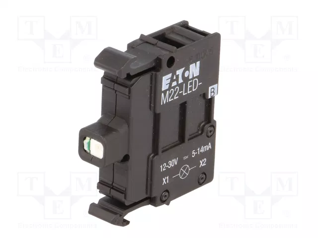 Eaton M22-LED-B Elemento luminoso azul 12-30V AC/DC con montaje frontal