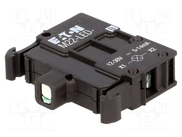 Eaton M22-LED-B Elemento luminoso azul 12-30V AC/DC con montaje frontal