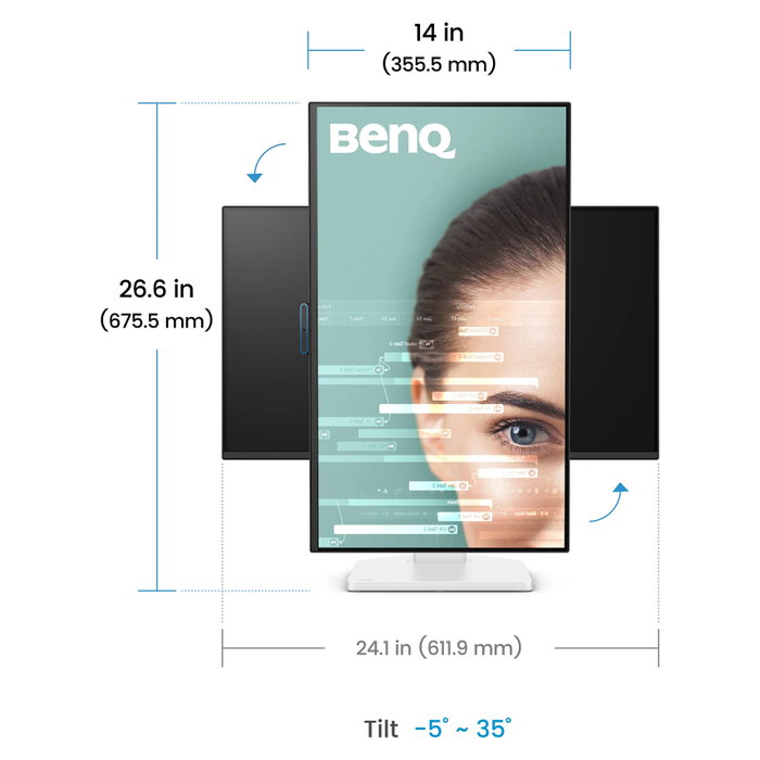 BenQ GW2790TC Monitor 27 Pulgadas Full HD IPS 144Hz Blanco