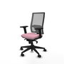 PIQUERAS Y CRESPO Silla de oficina Horna Rosa y Gris