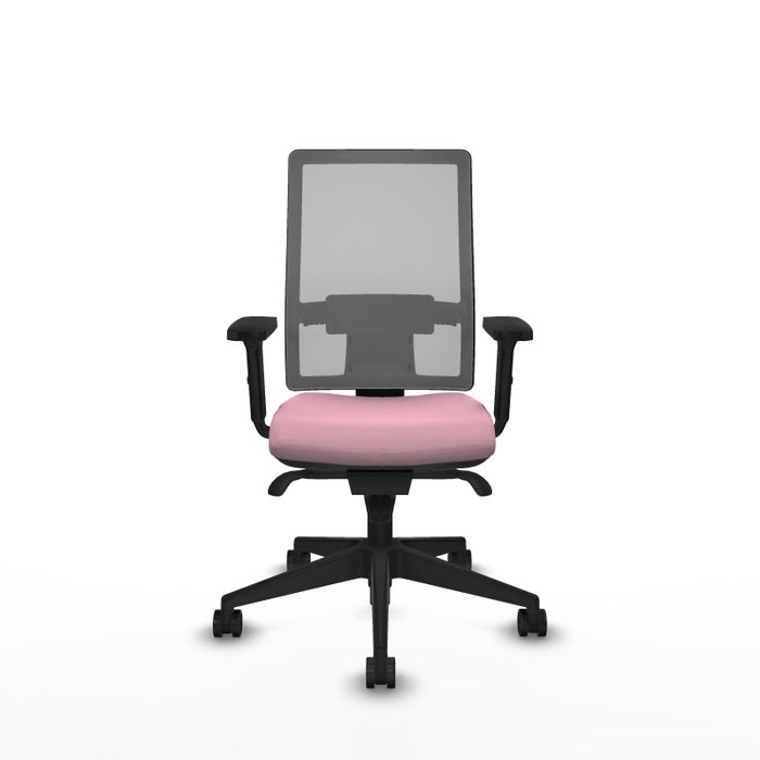 PIQUERAS Y CRESPO Silla de oficina Horna Rosa y Gris