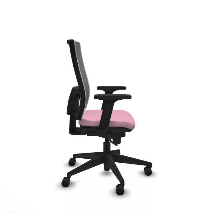 PIQUERAS Y CRESPO Silla de oficina Horna Rosa y Gris
