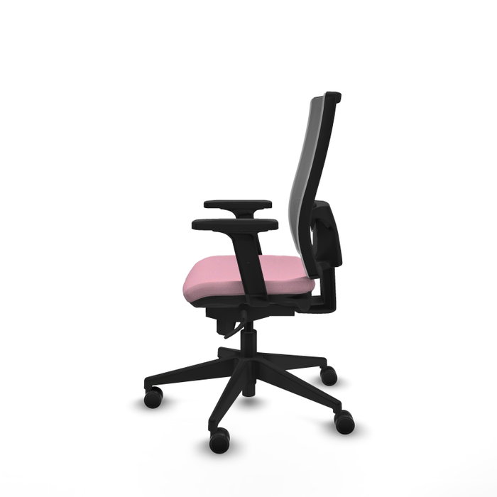PIQUERAS Y CRESPO Silla de oficina Horna Rosa y Gris